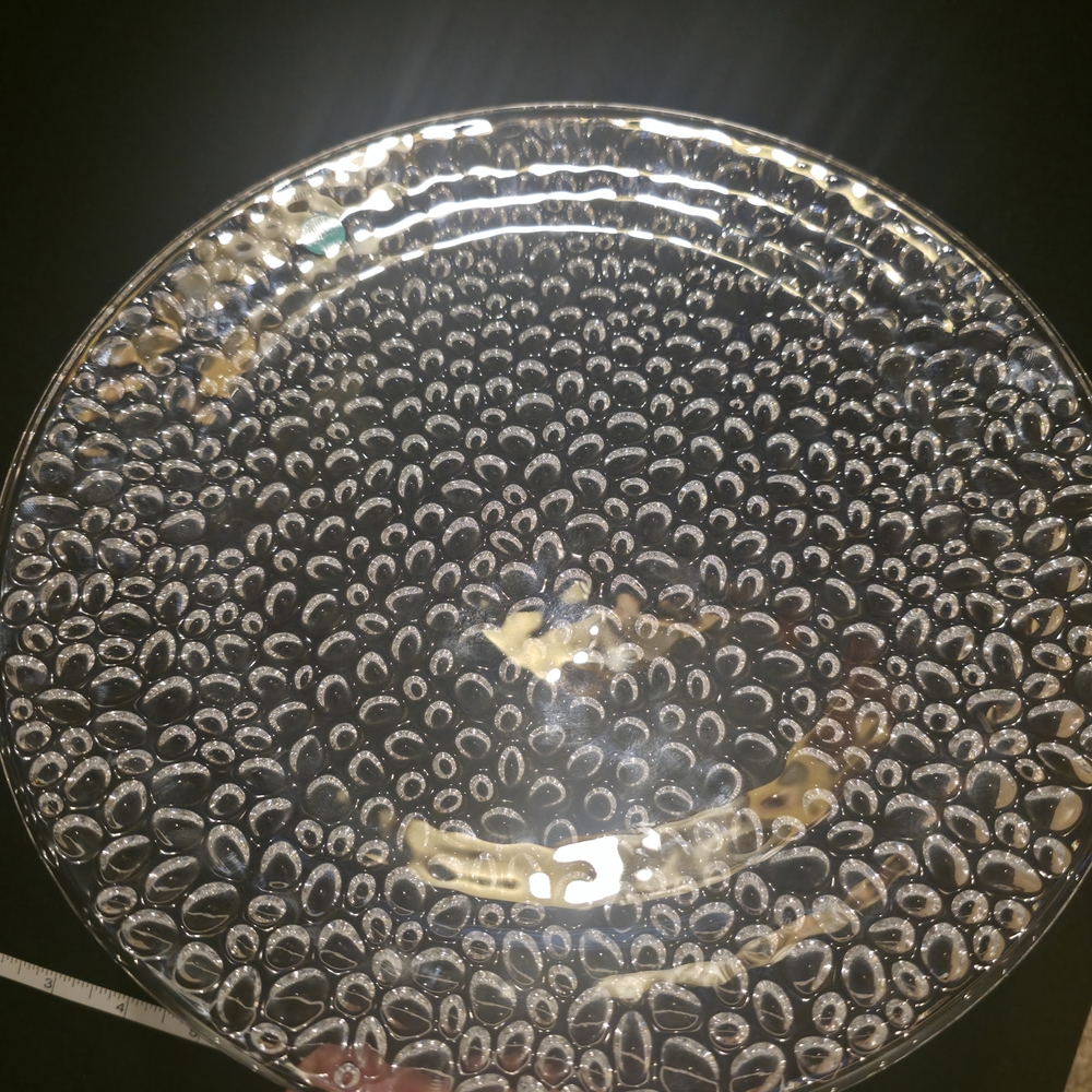 Tiffany & Co. Clear Glass Plate with Textured Design - Picture 8 of 14